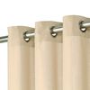 vidaXL Gardiner med metallringer 2 stk bomull 140x245 cm beige
