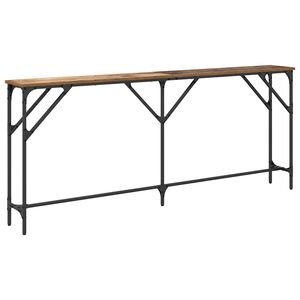 vidaXL Konsollbord Gamle tre 180 x 23 x 75 cm Ingeni&oslash;rtre og metall