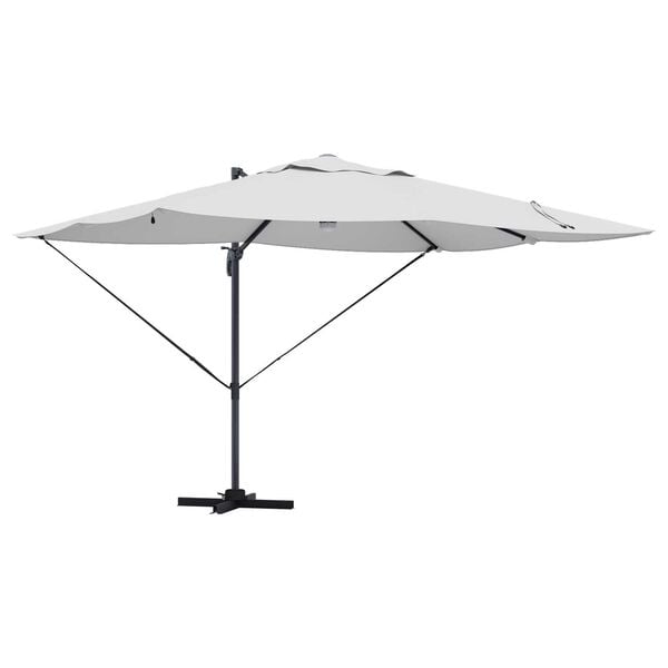 vidaXL Kipp Roma Parasol Beige og svart 352 x 251 x 265 cm