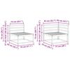 vidaXL Utend&oslash;rs sofa-sett 7 pcs Naturlig Solid akasietre
