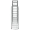 vidaXL Gabionkurver buede 3 stk 200x30x100/120 cm galvanisert jern