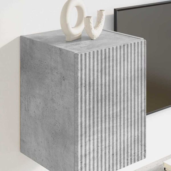 vidaXL TV Veggskap Veggmontert Betong 30 x 31 x 40 cm Konstruert tre