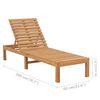vidaXL Solseng heltre teak