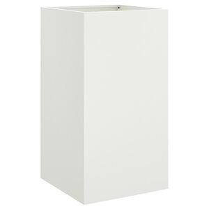 vidaXL Plantekasse hvit 42x38x75 cm st&aring;l
