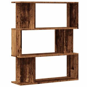 vidaXL Bokhylle gammelt tre 80x24x96 cm konstruert tre