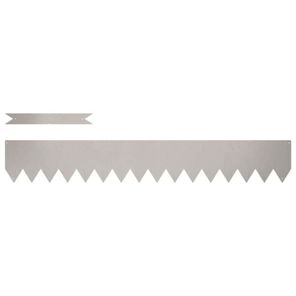 vidaXL Gjerdekant 10 pcs Brun 100 x 0.05 x 20 cm Cortenst&aring;l