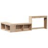 vidaXL Nattbord med skrivebord 232x122x75 cm heltre furu