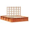 vidaXL Sengestamme Vokset Brun 140 x 190 cm Massiv furu