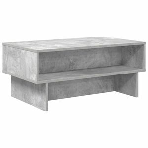 vidaXL Kaffebord Betonggr&aring; 80 x 46 x 35 cm Konstruert tre