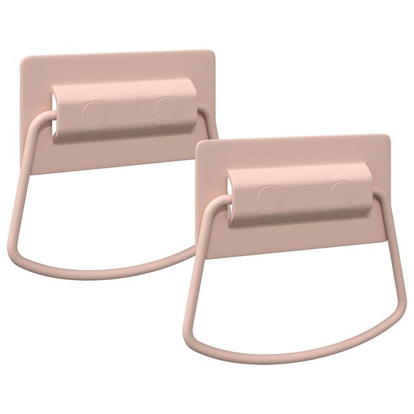 vidaXL Skaph&aring;ndtak 2 pcs Rosa 85 x 45 mm Metall