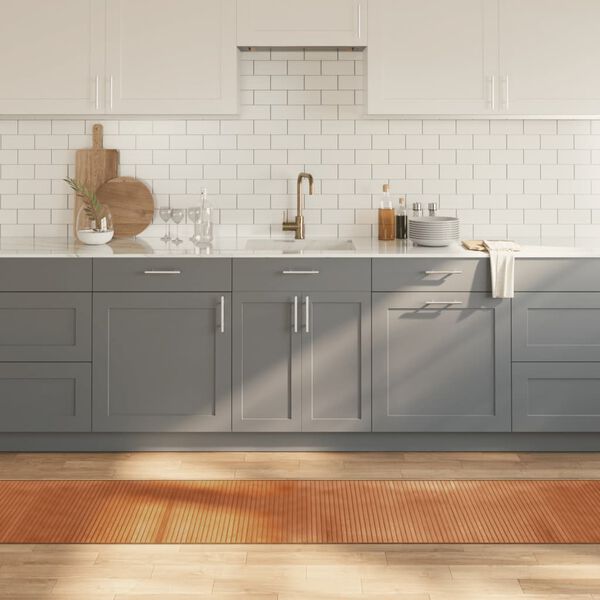 vidaXL Teppe rektangul&aelig;r naturell 60x500 cm bambus