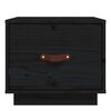 vidaXL Nattbord svart 40x34x35 cm heltre furu