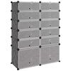 vidaXL Skostativ svart 94x37x125 cm PP