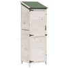 vidaXL Hagehus med tak Hvit 59,5 x 56 x 176,5 cm Massiv Furu Tre