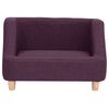 vidaXL Hundesofa burgunder 60x37x39 cm lin
