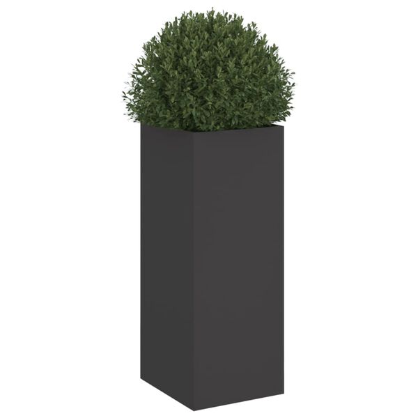 vidaXL Plantekasse svart 32x29x75 cm st&aring;l