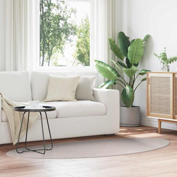 vidaXL Omr&aring;detepper HUARTE sand 100 x 200 cm Polyester