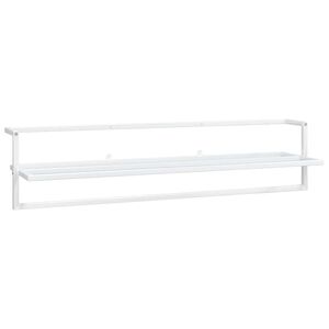 vidaXL H&aring;ndklestativ hvit 95x25x22 cm jern