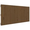 vidaXL Veggmontert hodegavl honningbrun 140x3x60 cm heltre furu