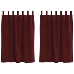 vidaXL Blendingsgardiner 2 pcs Vinr&oslash;d 140 x 140 cm Fl&oslash;yel