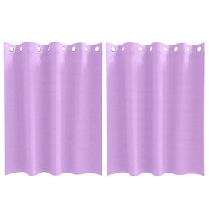 vidaXL M&oslash;rkleggende Gardiner med Ringer 2 pcs Lilla 140 x 140 cm