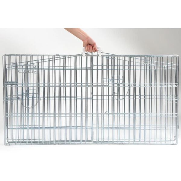 Kerbl Utend&oslash;rs kj&aelig;ledyrinnhegning Easy metall s&oslash;lv 82845