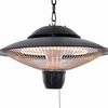 Sunred Hengende terrassevarmer Barcelona 1500 W halogen svart