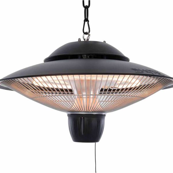 Sunred Hengende terrassevarmer Barcelona 1500 W halogen svart
