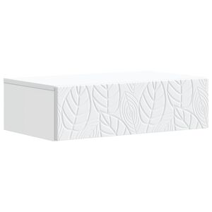 vidaXL Vegghengt Sidebord Hvit 59 x 34,5 x 17 cm Konstruert tre