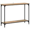 vidaXL Konsollbord artisan eik 101 x 30.5 x 75 cm Konstruert tre