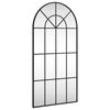 vidaXL Veggspeil svart 50x100 cm buet jern