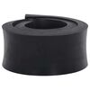 vidaXL Gummikant for sn&oslash;plog svart 120x8x2 cm
