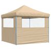 vidaXL Partytelt Beige 292 x 292 x 315 cm Oxford Stoff