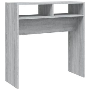 vidaXL Konsollbord gr&aring; sonoma 78x30x80 cm konstruert tre