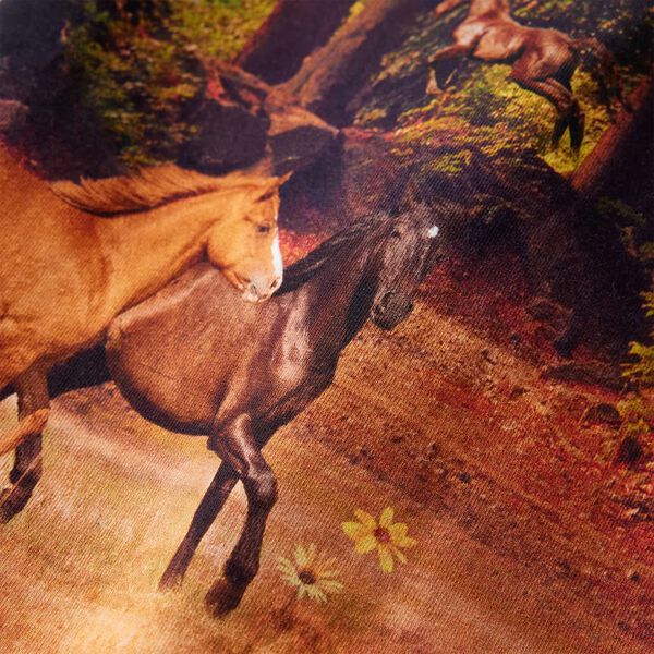 Barnekjole med lange ermer konjakk 116