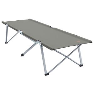 vidaXL Sammenleggbar camping seng Grå 62 x 194 x 42 cm Oxford-stoff