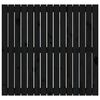 vidaXL Veggmontert sengegavl svart 95,5x3x90 cm heltre furu
