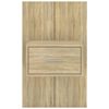 vidaXL Veggmonterte nattbord 2 stk sonoma oak