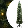 vidaXL Kunstig juletre med 300 LED gr&oslash;nn 180 cm PVC og st&aring;l og plast