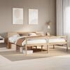 vidaXL Seng med bokhylle uten madrass 180x200 cm heltre furu