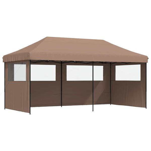 vidaXL Partytelt Brun 292 x 580 x 315 cm Oxford Stoff