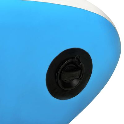 vidaXL Oppblåsbart padlebrettsett 366x76x15 cm blå