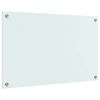 vidaXL Kjøkkenbakplate Hvit 80 x 50 cm herdet glass