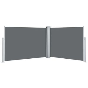 vidaXL Uttrekkbar sidemarkise 100x1000 cm antrasitt