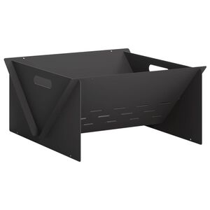 vidaXL B&aring;lplass Svart 40 x 40 x 20 cm St&aring;l