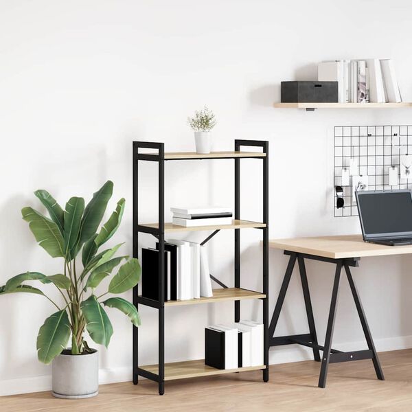 vidaXL Bokhylle Sonoma eik 40 x 30 x 85 cm Konstruert tre