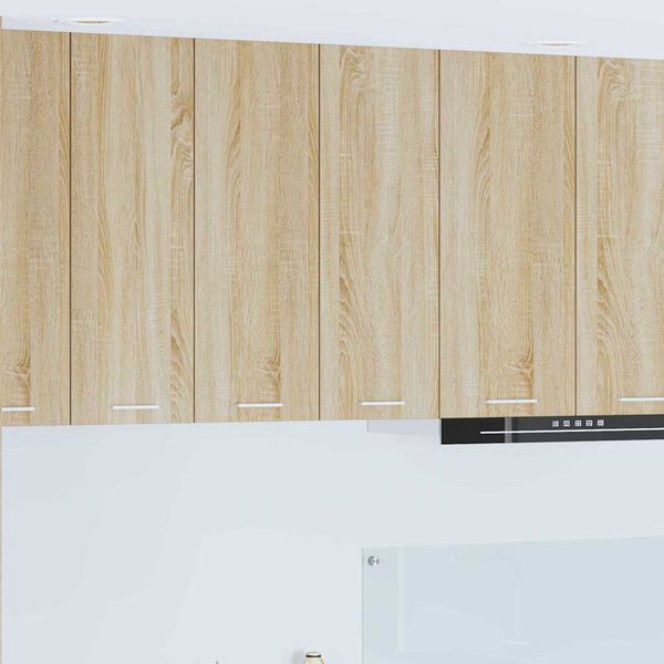 vidaXL Hengende skap med d&oslash;r Sonoma eik 60 x 31 x 80 cm Konstruert tre