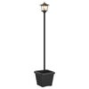 vidaXL Solcellelampe med plantekasse Svart 32 x 32 x 158 cm