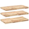 vidaXL Flytende hyller 3 stk 80x40x4 cm ubehandlet heltre akasie