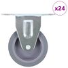 vidaXL Faste hjul 24 stk 75 mm